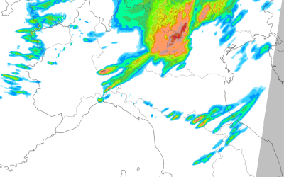 Animazione piogge e temporali per domenica 6 luglio