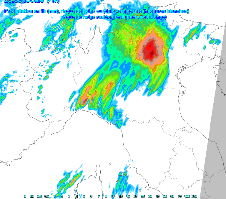 Animazione piogge e temporali per la serata di lunedì 1 Settembre