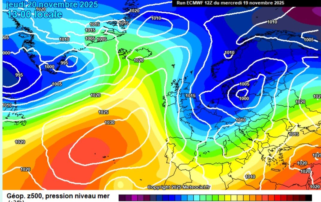 Previsione per giovedì 20 novembre