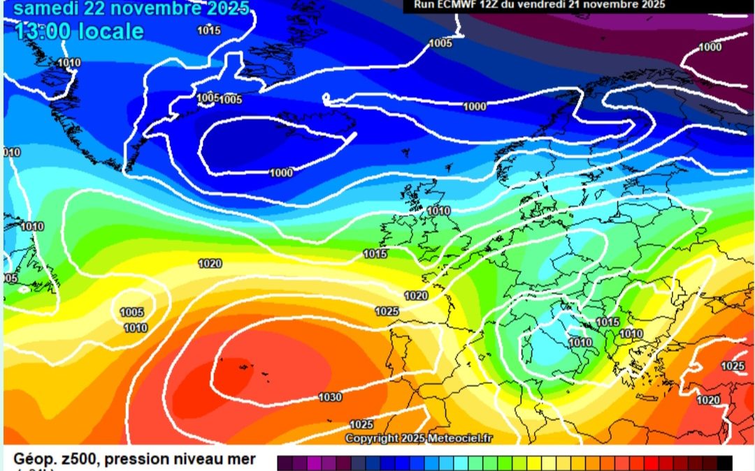 Previsione per sabato 22 novembre