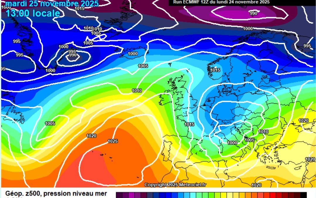 Previsione per martedì 25 novembre