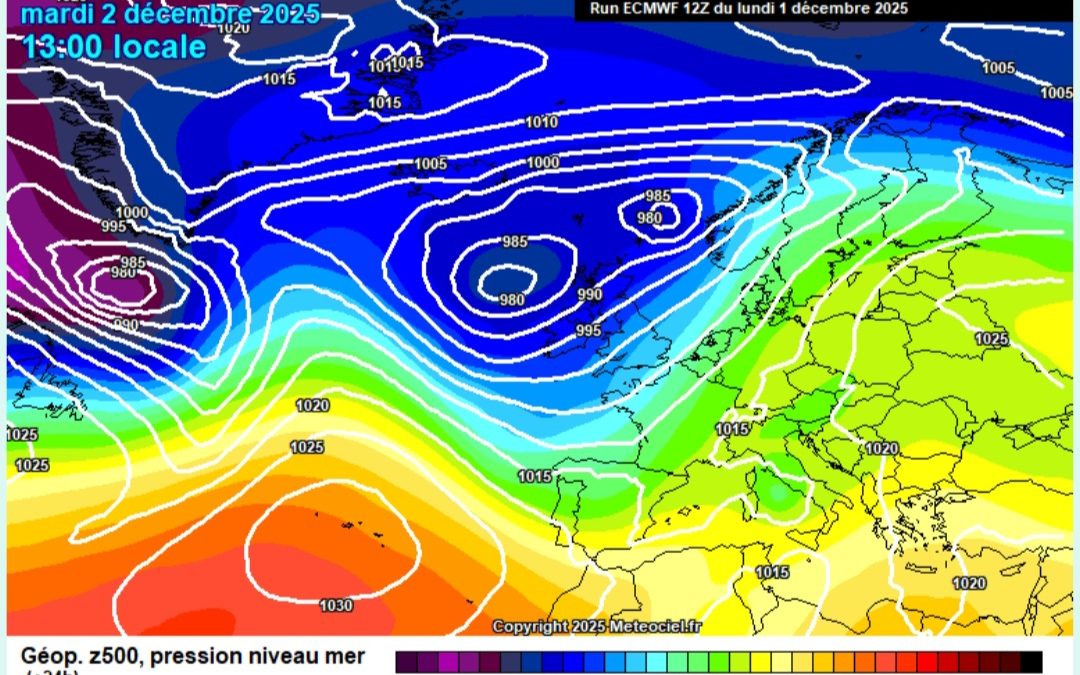 Previsione per martedì 2 dicembre