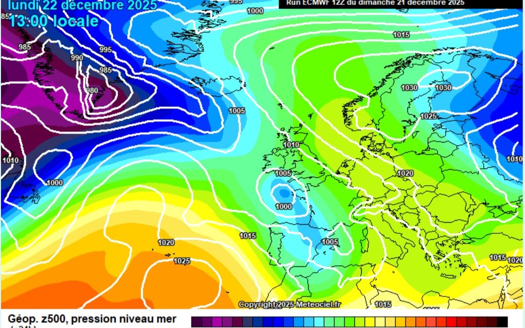 Previsione per lunedì 22 dicembre