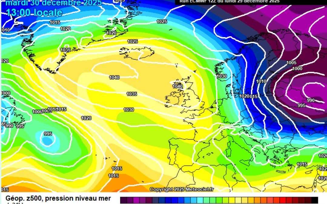 Previsione per martedì 30 dicembre