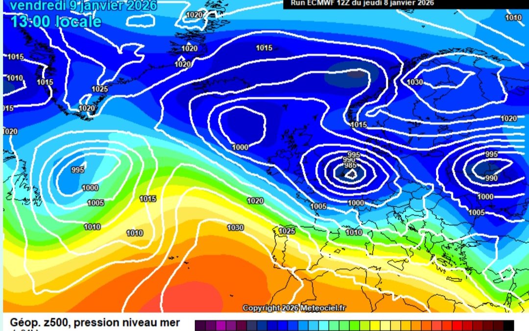 Previsione per venerdì 9 gennaio