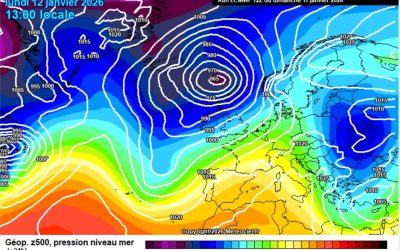 Previsione per lunedì 12 gennaio