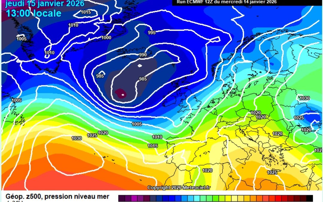 Previsione per giovedì 15 gennaio