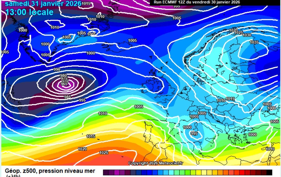 Previsione per sabato 31 gennaio