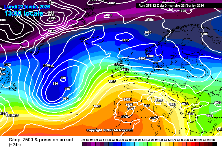 Previsioni per lunedì 23 Febbraio