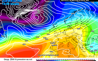 Previsioni per giovedì 26 Febbraio