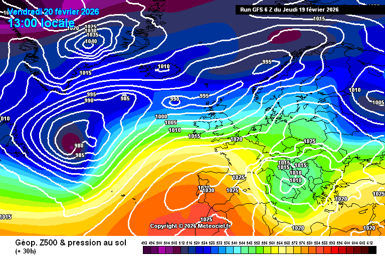 Previsioni per venerdì 20 Febbraio